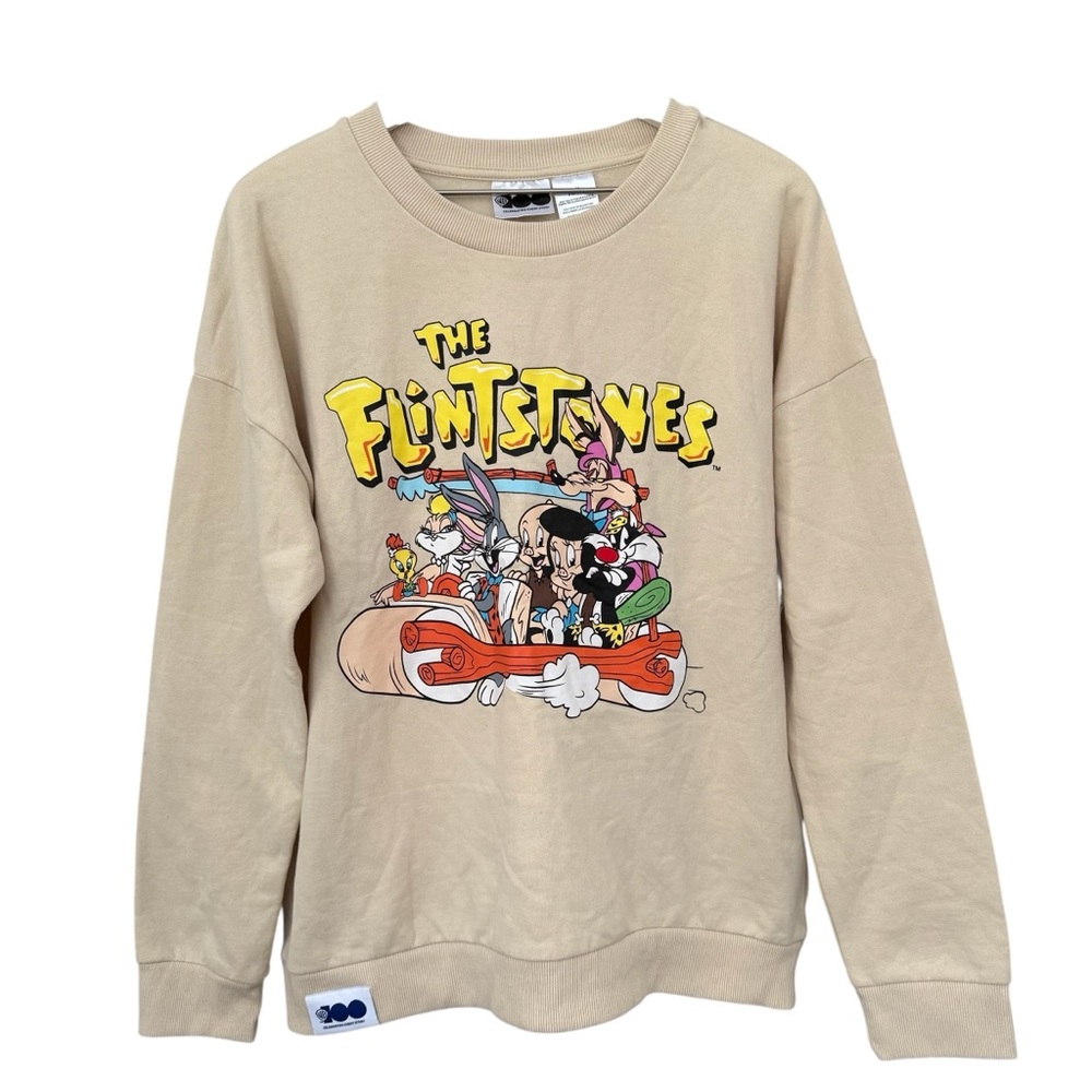 NWT The Flintstones WB 100 Years Celebrating Every Story Sweatshirt Womens XXL